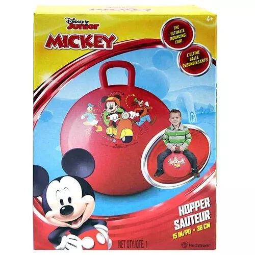 Mickey Mouse Hopper Ball 15 In 38 CM Ultimate Bouncing Fun Indoor / Outdoor