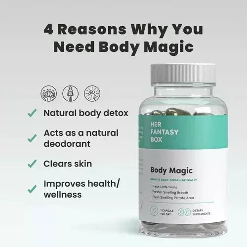 Her Fantasy Box | Body Magic Chlorophyll Capsules - 30 Vegan Capsules