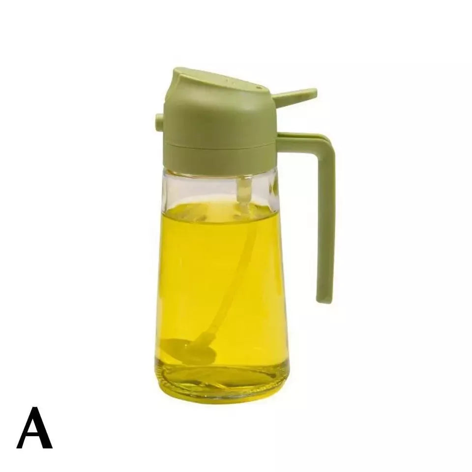 OZUAZ Multifunctional Spray Or Pour Oiler 550ML Food Grade Uniform Mist Easy To Clean
