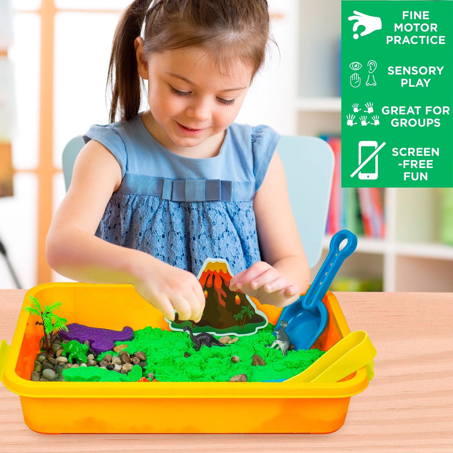 Made By Me! Explore + Create Dinosaur Sensory Bin