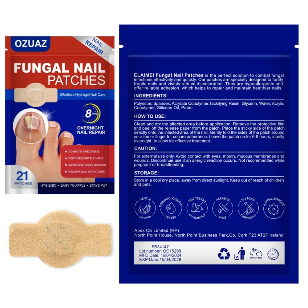 OZUAZ Hydrogel Anti Fungal Nail Correction Stickers