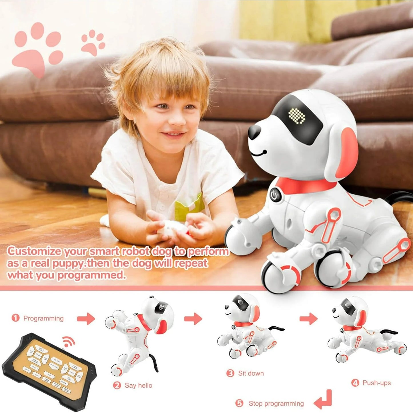 Ozuaz Remote Control Dogs Electronic Pet