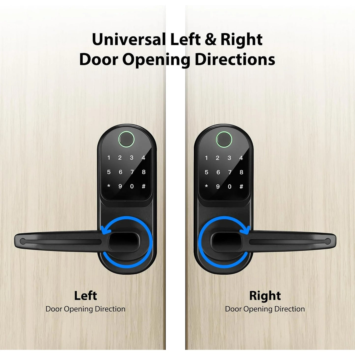 Smart Lock, CATCHFACE Fingerprint Door Lock Digital Door Lock, TTLock Smart Lock