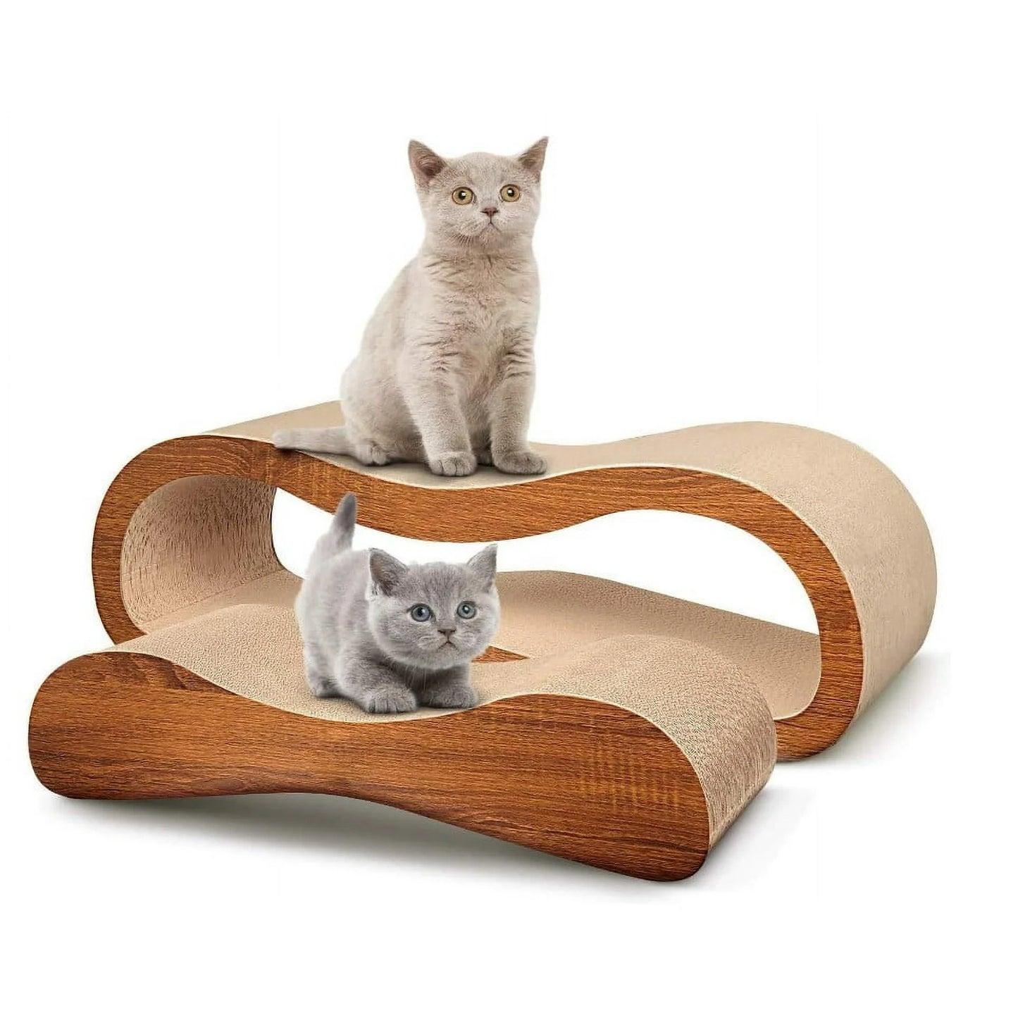 2 in 1 Cat Scratcher Cardboard Lounge Bed