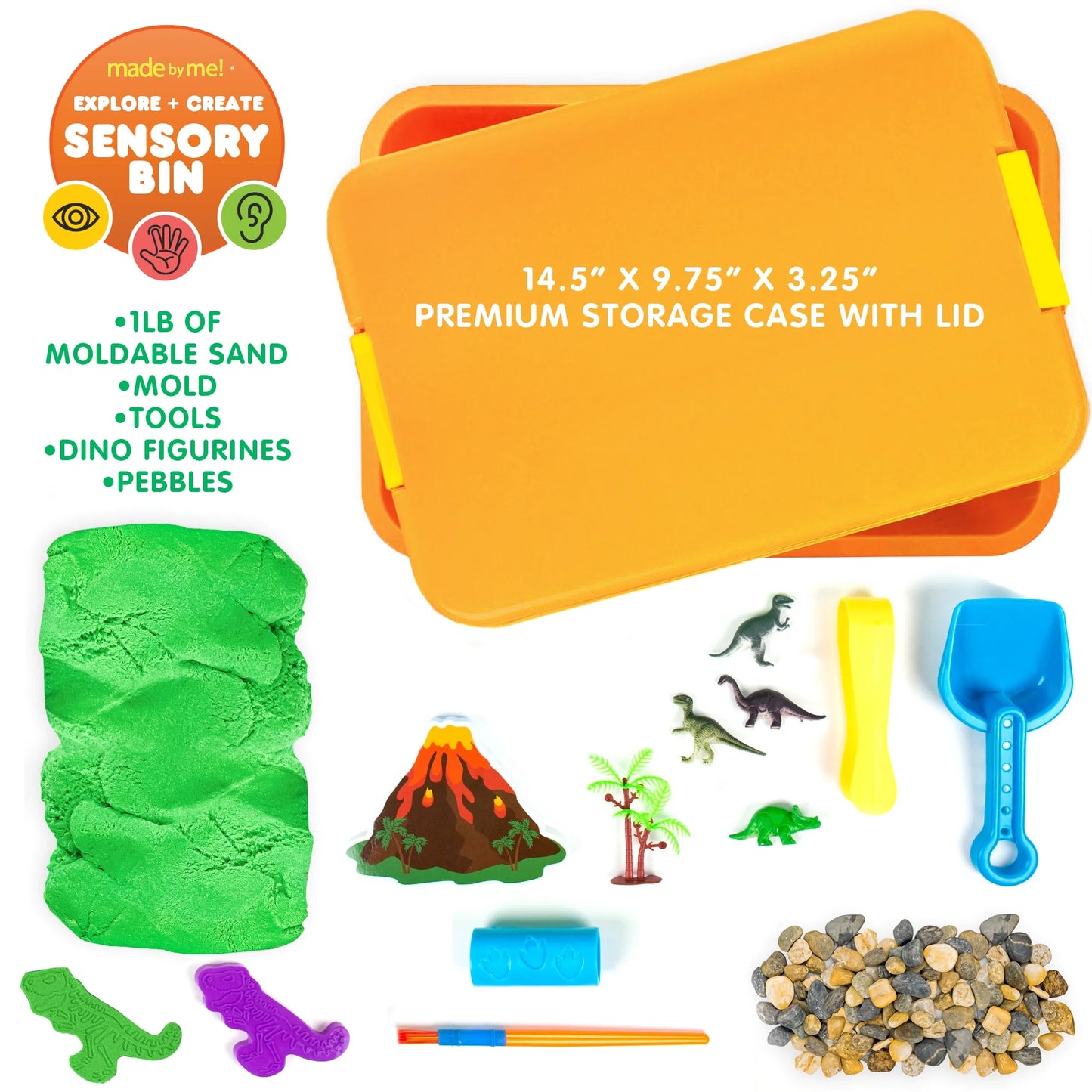 Made By Me! Explore + Create Dinosaur Sensory Bin