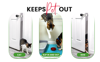 Cat Door Holder Latch – Bright White Flex Latch Strap