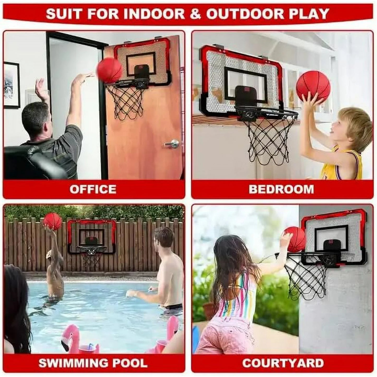 OZUAZ Basketball Hoop Toys Set