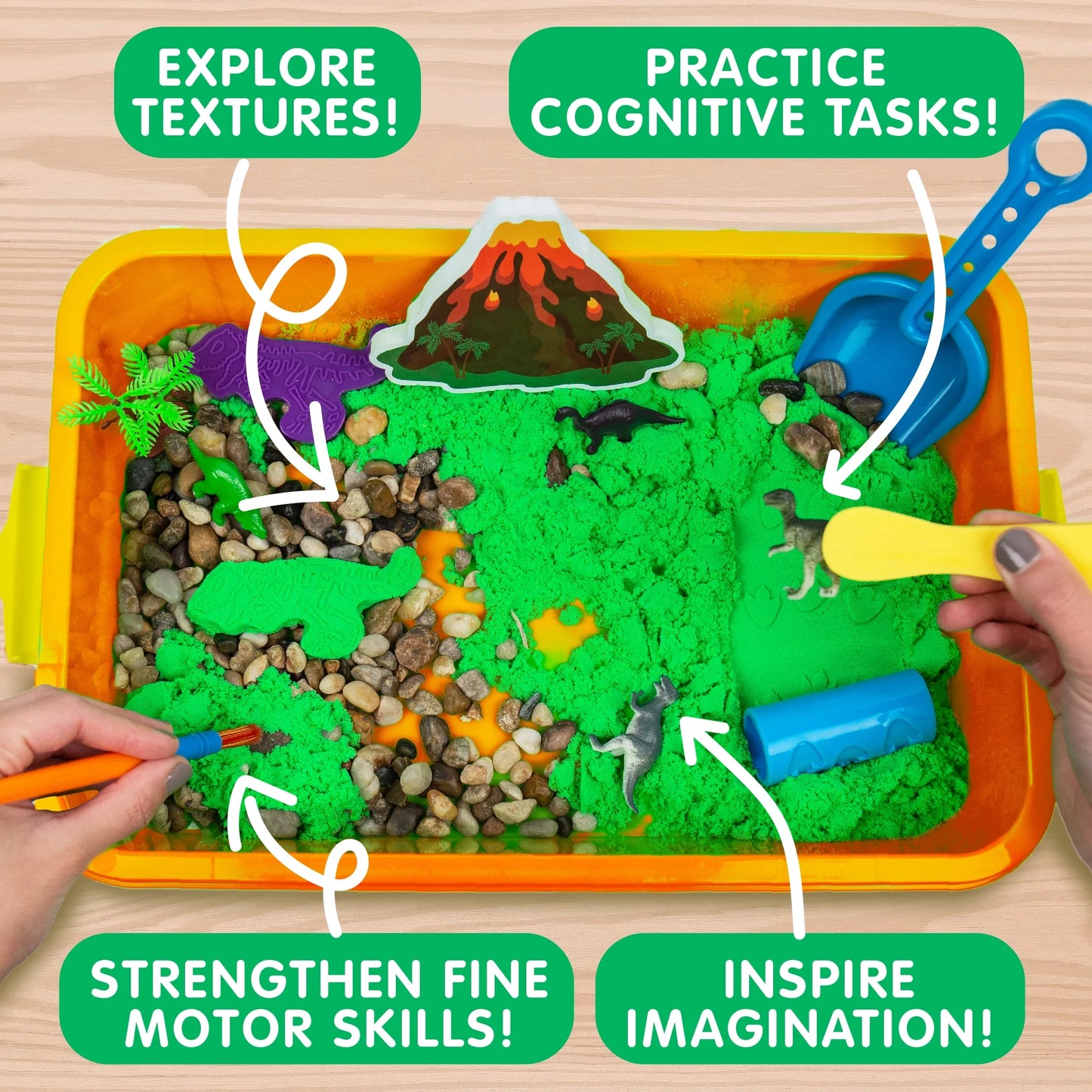 Made By Me! Explore + Create Dinosaur Sensory Bin