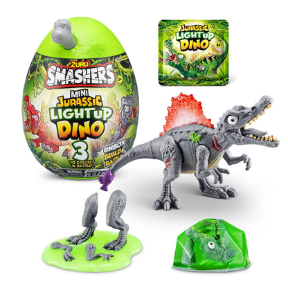 Smashers Mini Jurassic Light up Dino Egg Novelty & Gag Toy by ZURU for Ages 3-99