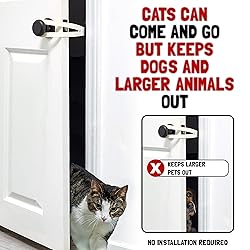 Cat Door Holder Latch – Bright White Flex Latch Strap