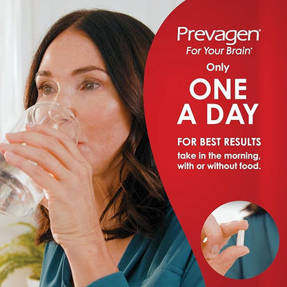 Prevagen Extra Strength 20mg,60 Capsules |1 Pack| with Apoaequorin & Vitamin D with Attractive and Stackable Prevagen Storage Box