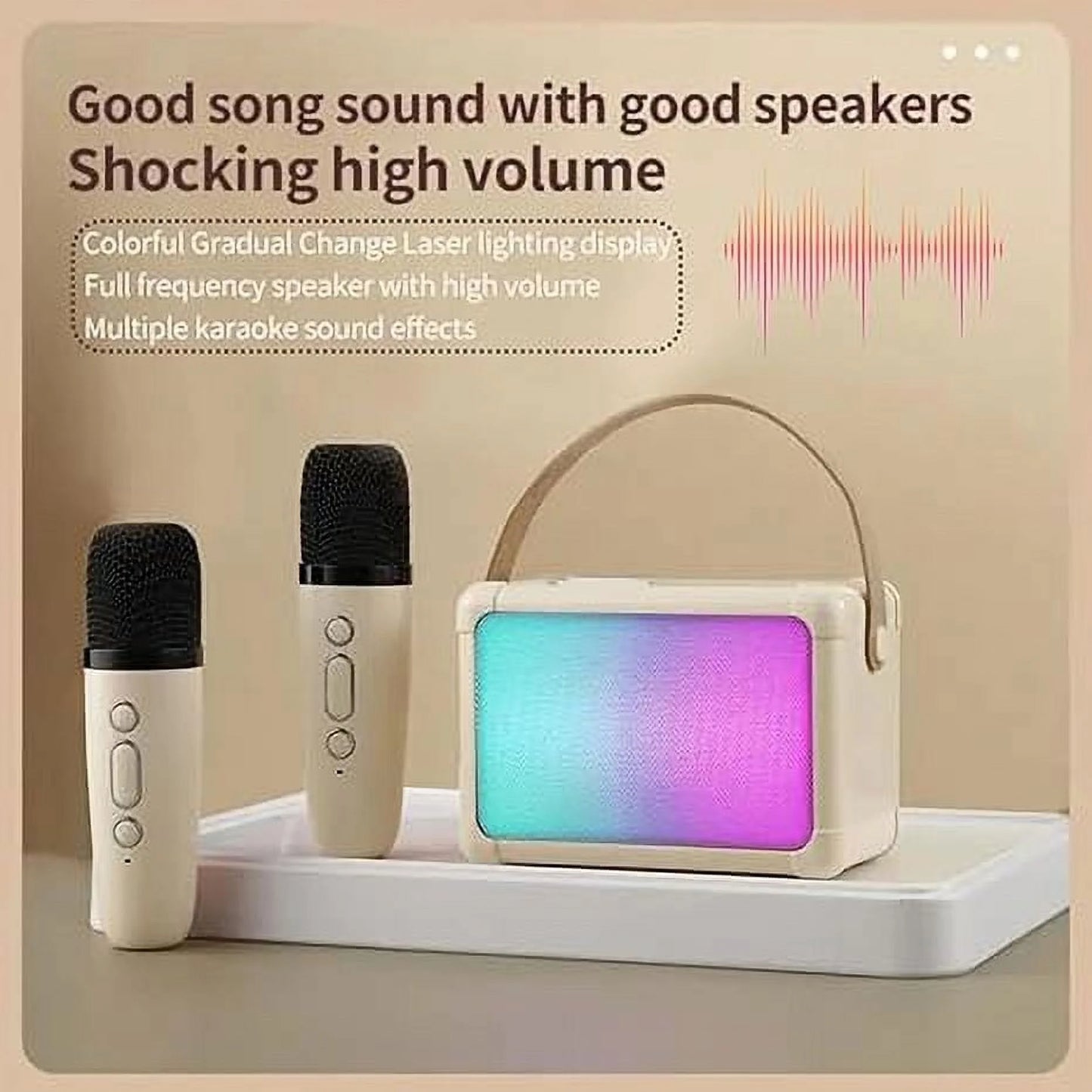 Ozuaz Karaoke Machine, Portable Bluetooth Speaker