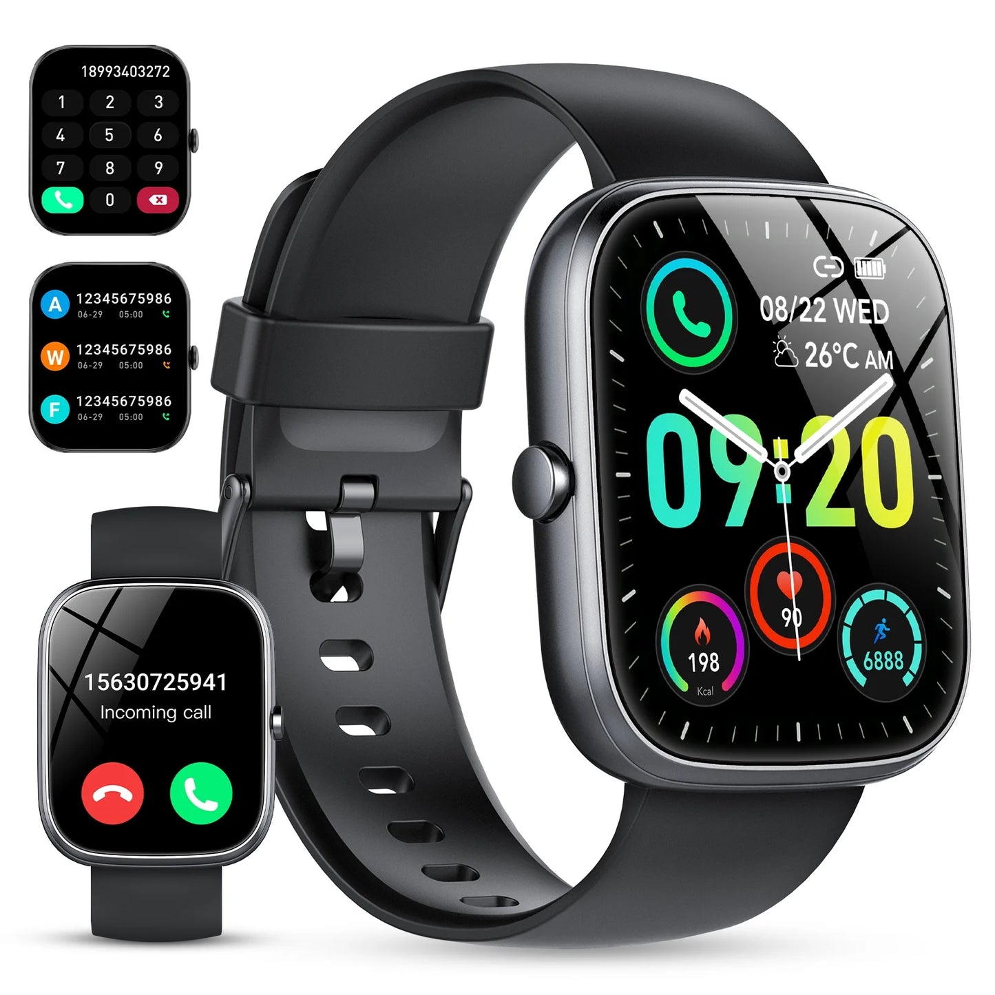 Smart Watch for Android and iPhone, IP68 Waterproof Smartwatch for Women Men