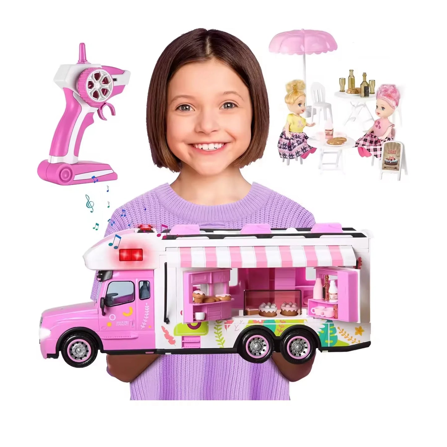 Truck with Food Set for Girls
