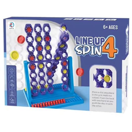 Ozuaz Connect 4 Spin Master Rotating 4-in-a-Row Board Game for Kids & Family