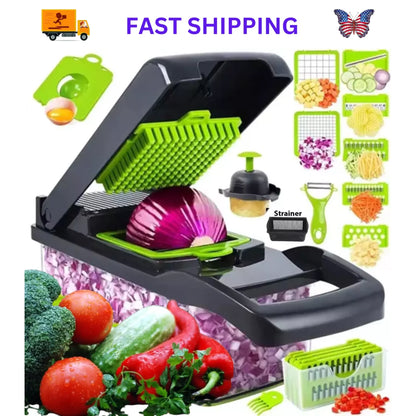 Vegetable Chopper 14 in 1, Veggie Chopper