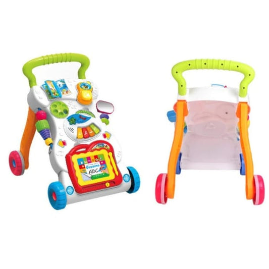 Baby Walker Stroller Play Activity Music Lighting Kids Ride On Toy Car 2 IN 1 US