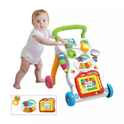 Baby Walker Stroller Play Activity Music Lighting Kids Ride On Toy Car 2 IN 1 US