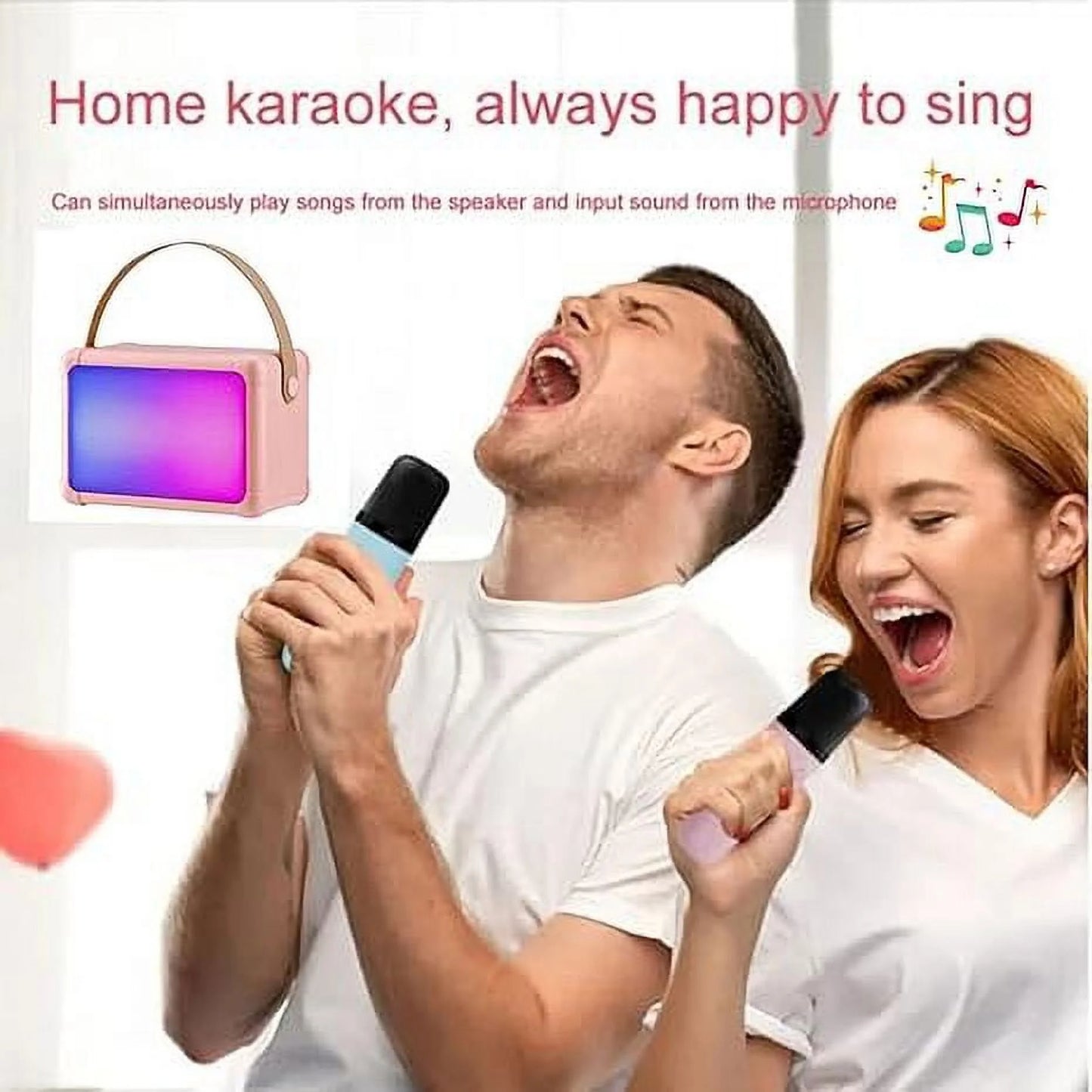 Ozuaz Karaoke Machine, Portable Bluetooth Speaker