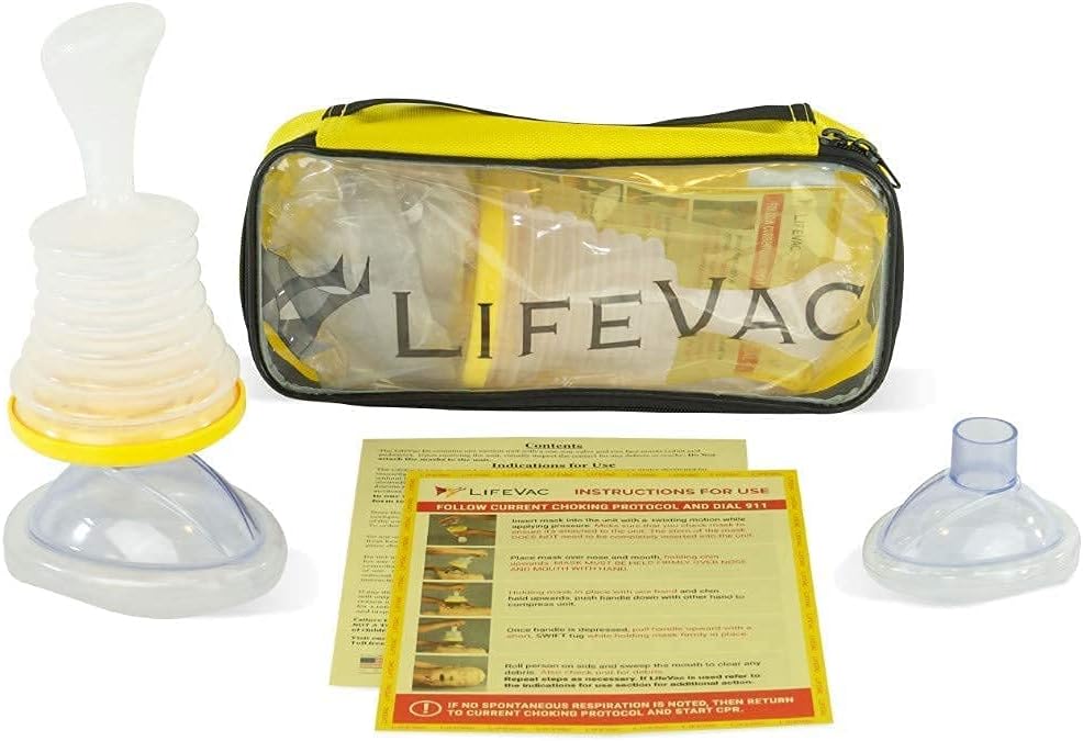 LifeVac Yellow Travel Kit - Portable Suction Rescue Device