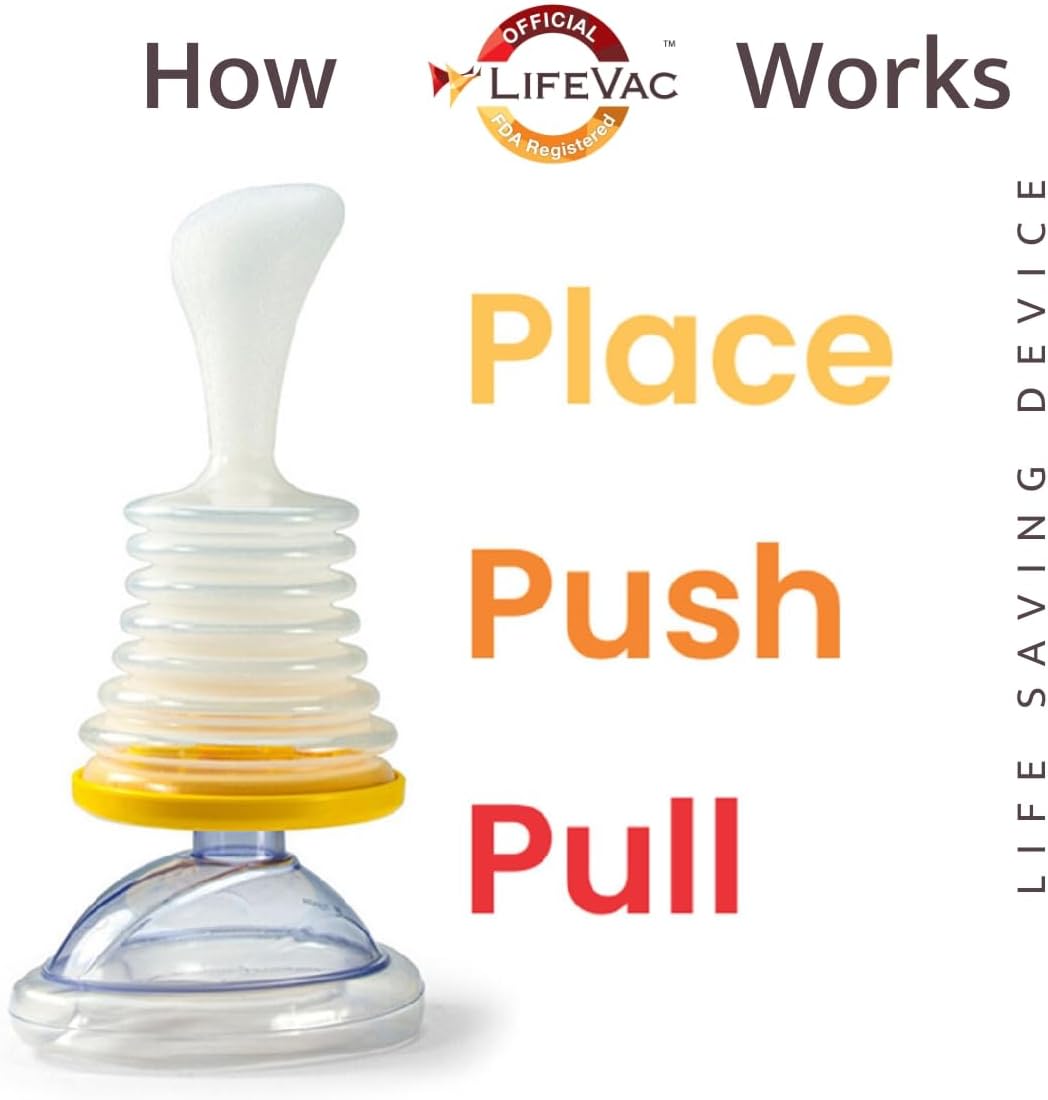 LifeVac Yellow Travel Kit - Portable Suction Rescue Device