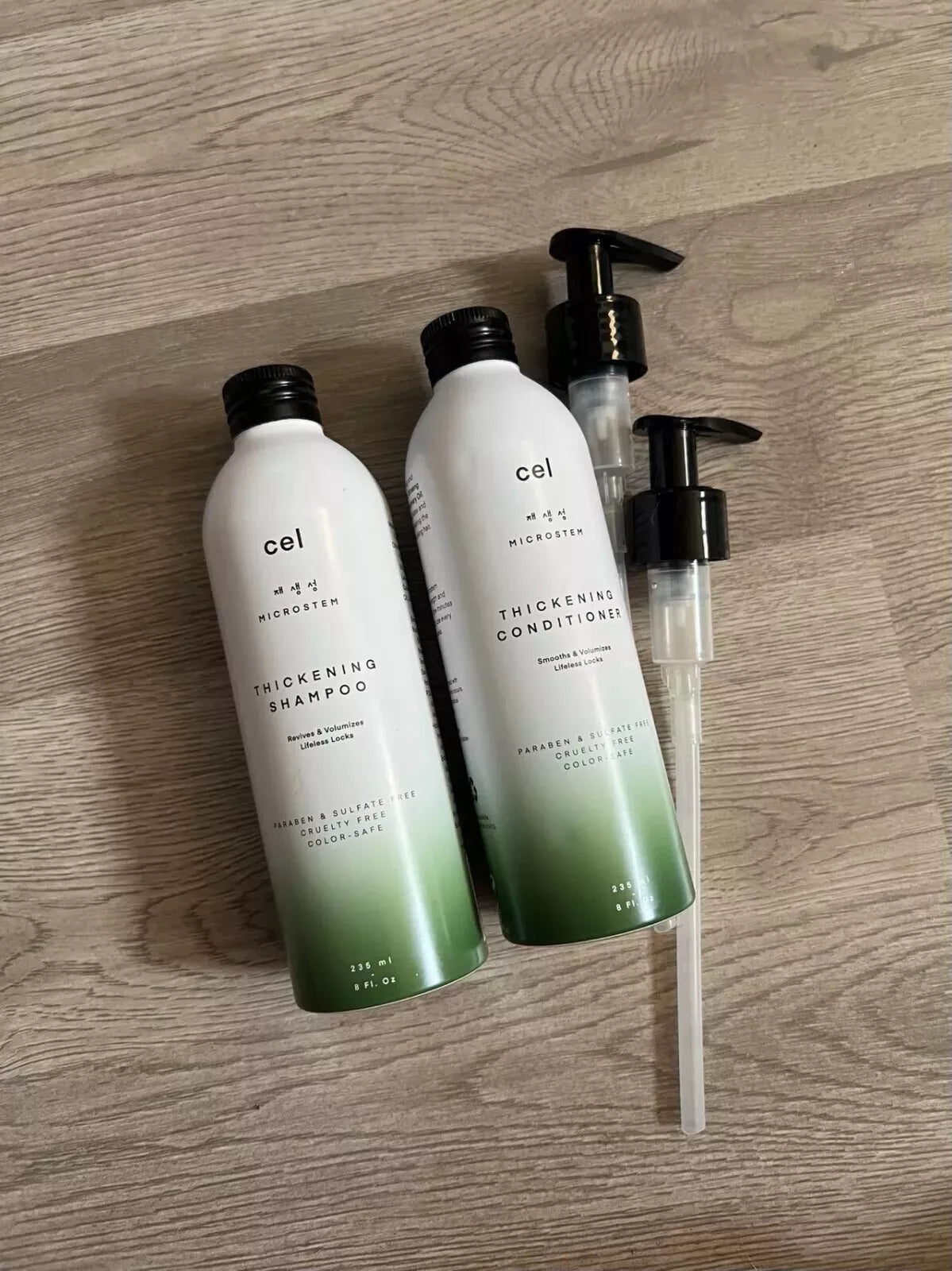 CEL MD Micro stem Thickening Biotin and Arginine Shampoo and conditioner