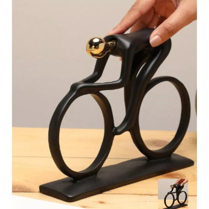 Modern Abstract Resin Bicycler Cyclist Statue Bicycle Rider Statue Bike Racer