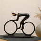 Modern Abstract Resin Bicycler Cyclist Statue Bicycle Rider Statue Bike Racer